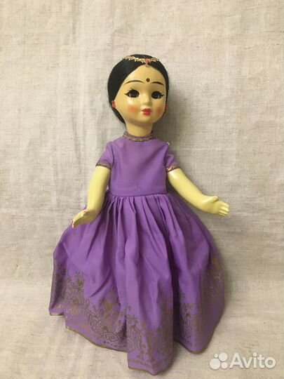 Кукла СССР, индианка,Ивановская фабрика игрушки