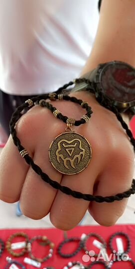 Печать Велеса. Бронза. Брендовый шнурок