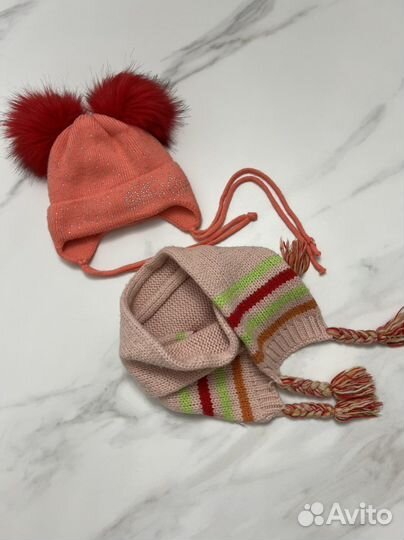 Комплект шапка и шарф 1-2 года