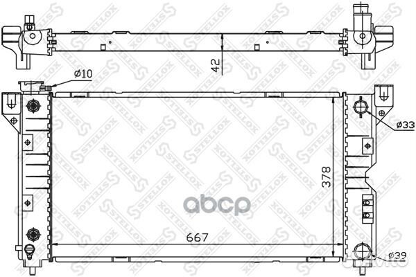 1025283SX радиатор системы охлаждения Chrysler