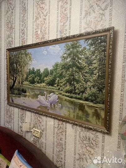 Картина лебеди