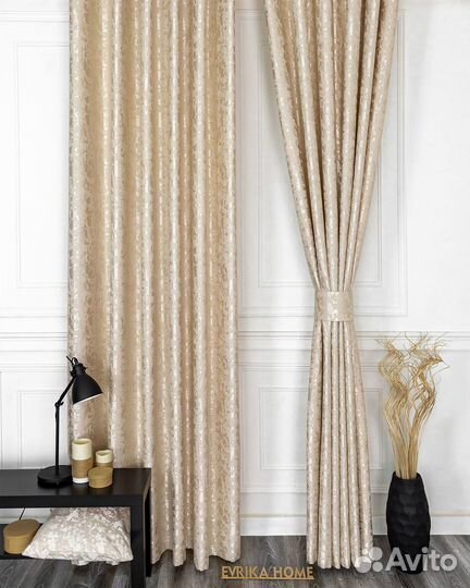 Шторы мрамор Версаль бежевый новые пошив
