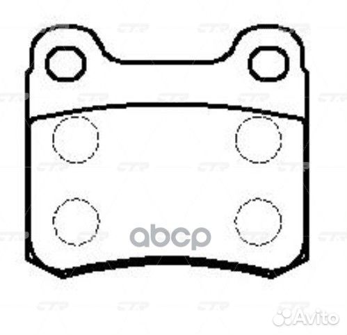 Колодки задние MB W124/202 ckbz3 CTR GK0030 GK0030