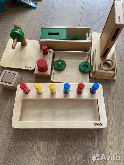 Развивающие игрушки монтессори 1-2года