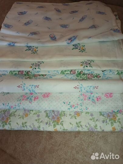 Трикотаж,бязь, ситец. Ткань отрезы