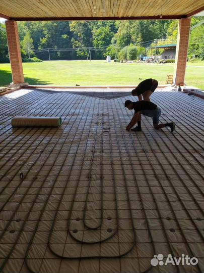 Монтаж систем отоплен, установка теплых полов