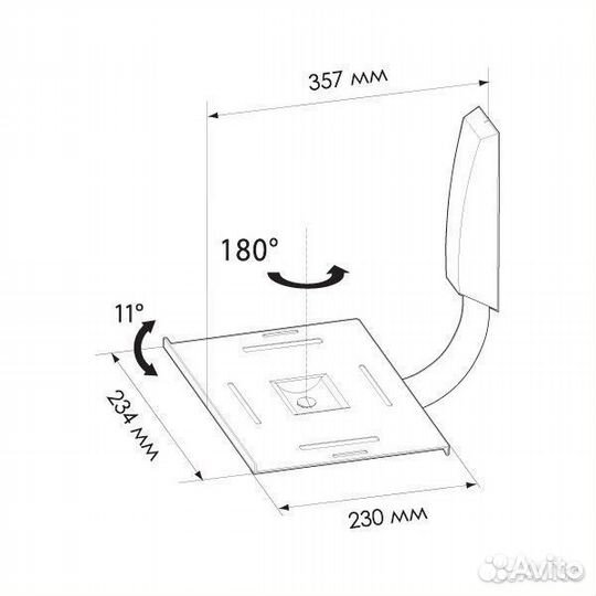 Кронштейн для акустики на стену Trone ак-20серебро