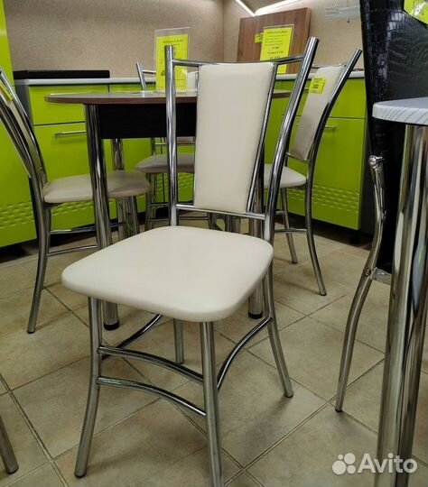 Стулья кухонные хром