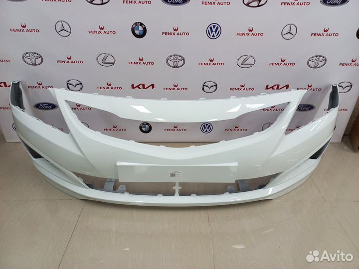 Бампер передний Hyundai Solaris 14-17 Белый
