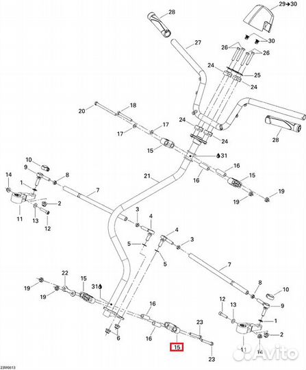 Крепление рулевого вала BRP 506150400