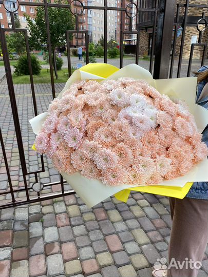 Букет из нежных Хризантем. Доставка