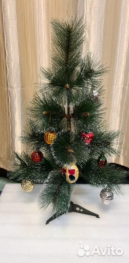 Елочки со стеклянными игрушками СССР