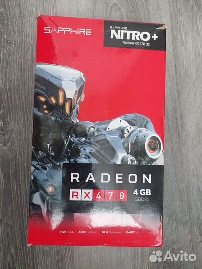Видеокарта sapphire rx470 nitro+