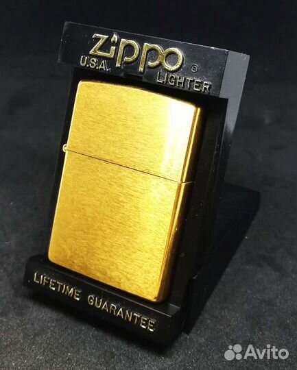 Zippo 200 Brush Gold Plated 1997 г.в
