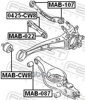 Сайлентблок / febest MAB-022 MAB022 Febest