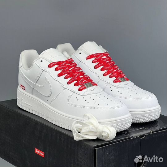 Кроссовки Nike Air Force 1 Low Supreme White