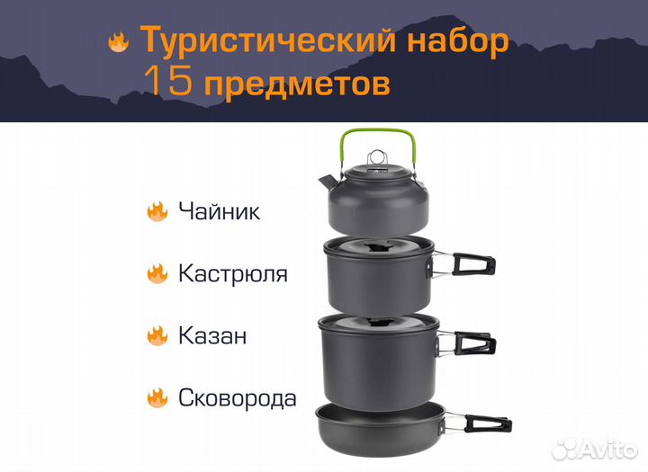 Набор посуды Cooking set DS-508