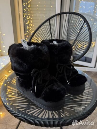 Луноходы меховые Moon Boot type