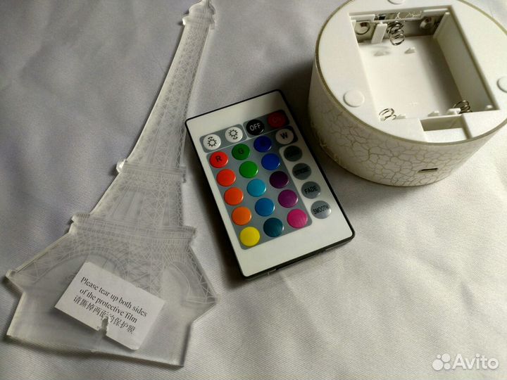 3D светильники с пультом, 10 видов, новые