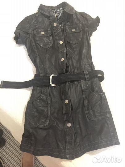 Платье кожа