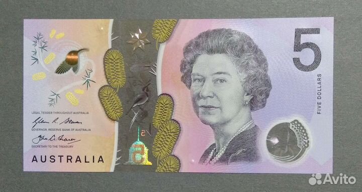 Австралия 5 долларов 2016 UNC (полимер)