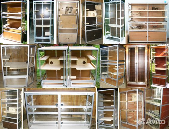 Клетки витрины для шиншилл, дегу, других грызунов