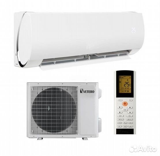 Кондиционер/Тепловой насос vetero V-S09bhpac 30м2