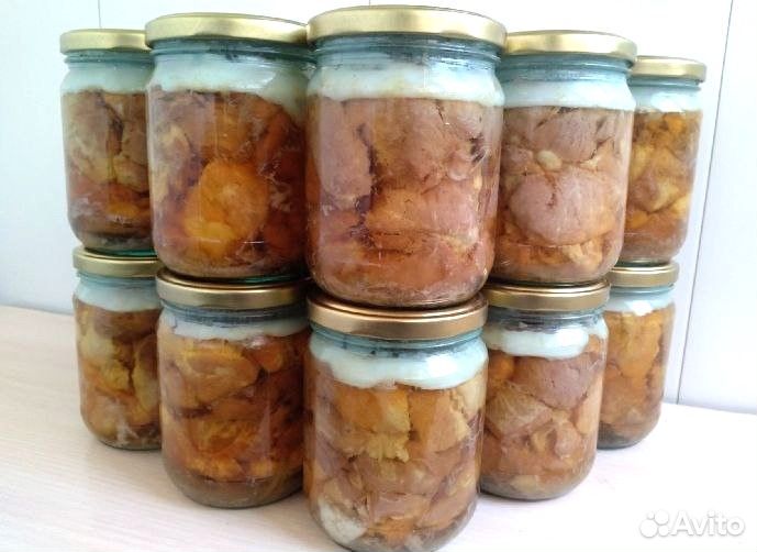 Тушёнка свиная крупнокусковая. Домашняя