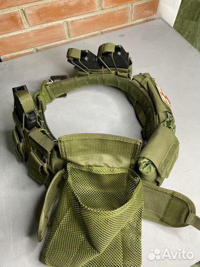 Разгрузочный пояс с подсумками (олива/мультикам)