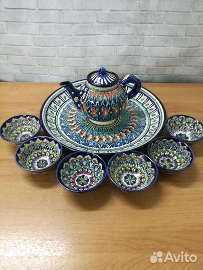 Риштанская керамика (комплект посуды)