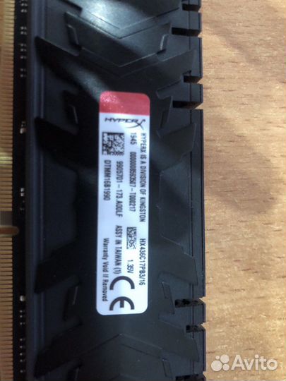 Kingston hyperx ddr4 predator 2/16gb