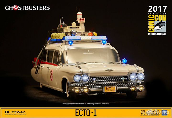 Модель ecto-1 ghostbusters от Blitzway 1:6
