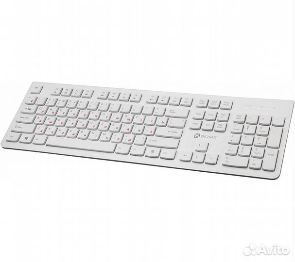 Клавиатура Оклик 505M, белый
