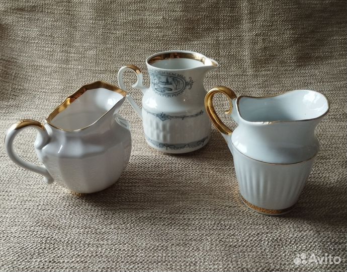 Сливочники. Фарфор СССР. Винтаж
