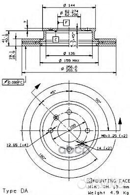 Диск тормозной hyun/KIA getz -09 перед. 0995411