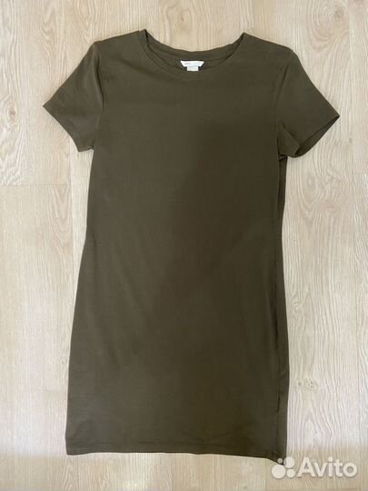 Платье хаки h&m