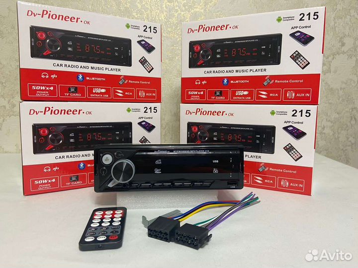 Автомагнитола Pioneer DV-215 Bluetooth, USB, AUX