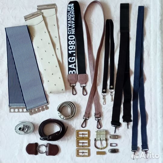 Ремни поясные и плечевые, фурнитура для ремней