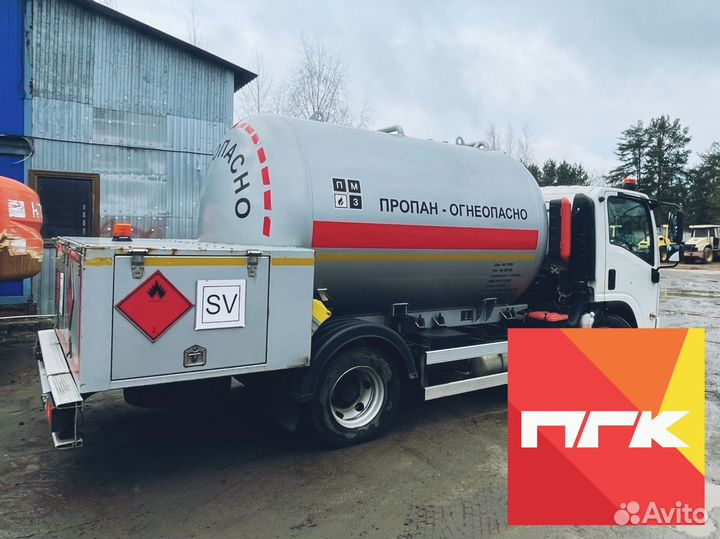 Доставка газа в газгольдер заправка суг пропан