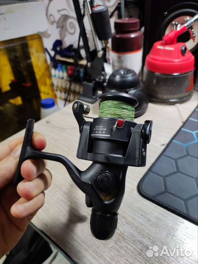 Катушка рыболовная 2000 с плетёнкой