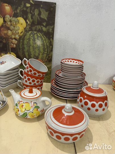 Чайный икофейный сервиз,тарелки