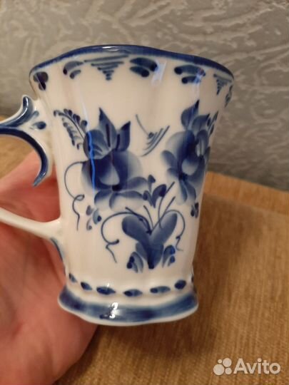 Чайная пара гжель авторская работа