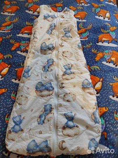 Спальный мешок одеяло детский до 116см