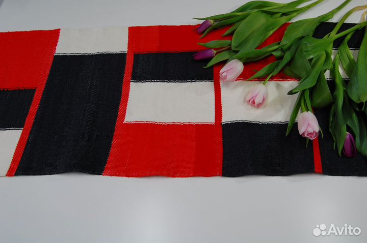 Дорожка-скатерть на стол ручного ткачества