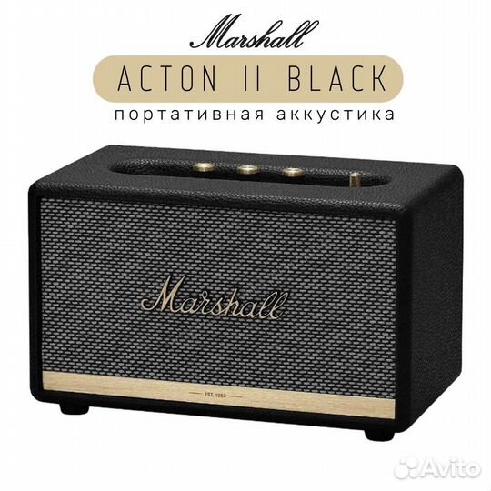 Колонка Marshall Acton II, черный