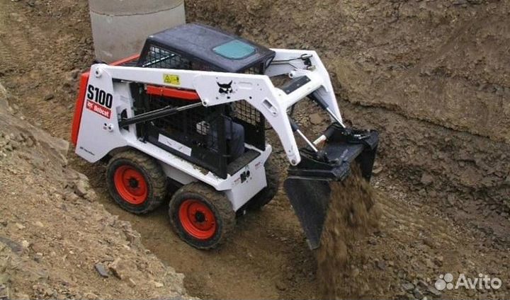 Аренда, услуги мини погрузчика бобкат бобкет