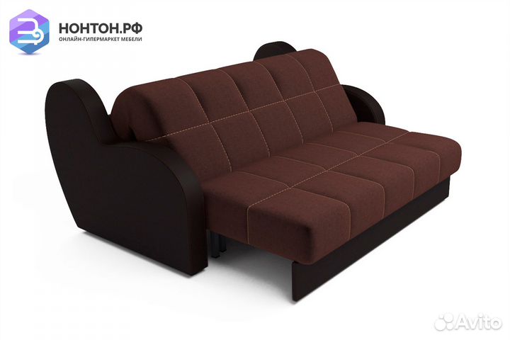 Диван аккордеон Барон темно-коричневый