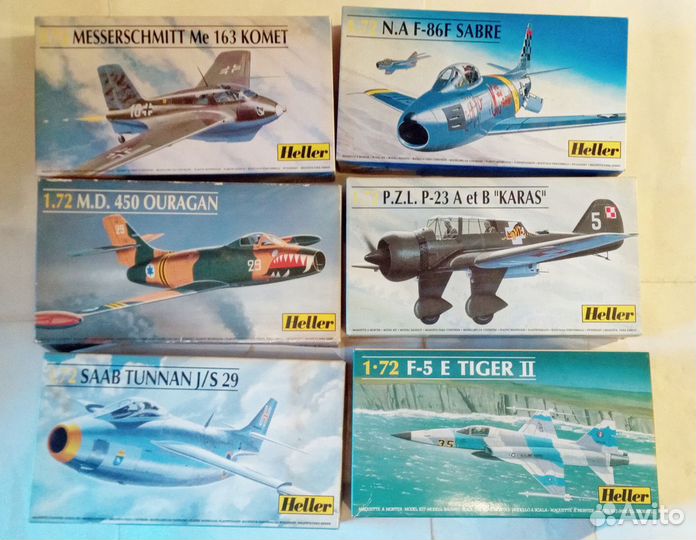 Самолеты 1/72 Heller - 5 шт