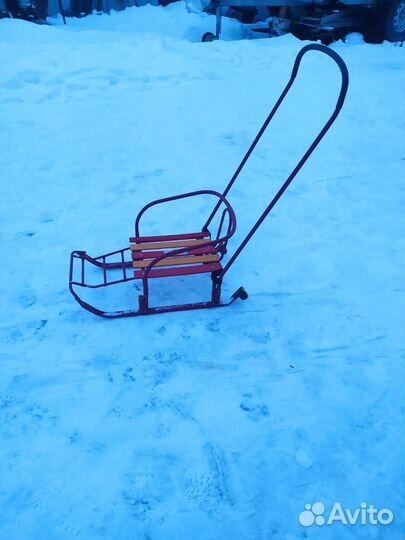 Детские санки на колесах
