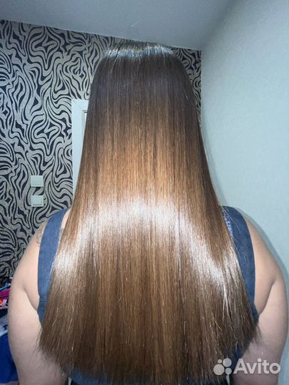 Кератиновое выпрямление волос